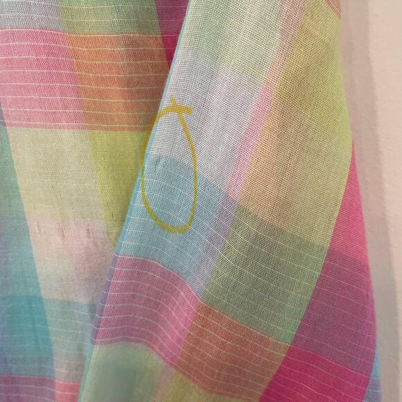 Rails Taylors Gauze Button Down Neon Blouse Sz S - Picture 8 of 11